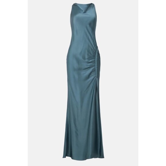 LAPOINTE Satin Cowl Neck Gown – Size 6 - Picture 5 of 7